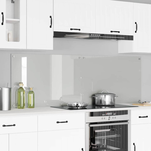 vidaXL Köksskydd 2 pcs Transparent 90 x 60 cm härdat glas