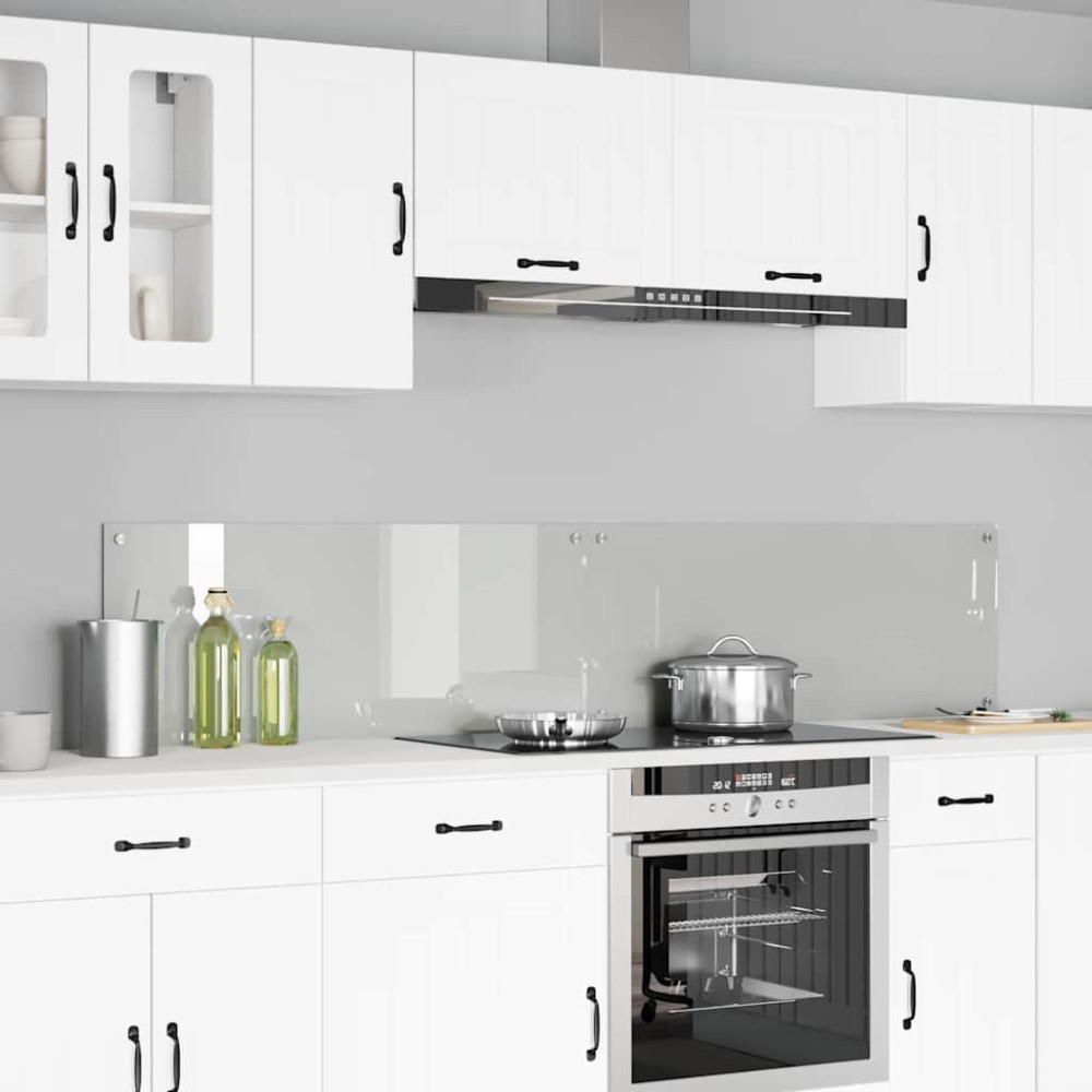 Produktbild för Köksskydd 2 pcs Transparent 100 x 40 cm härdat glas
