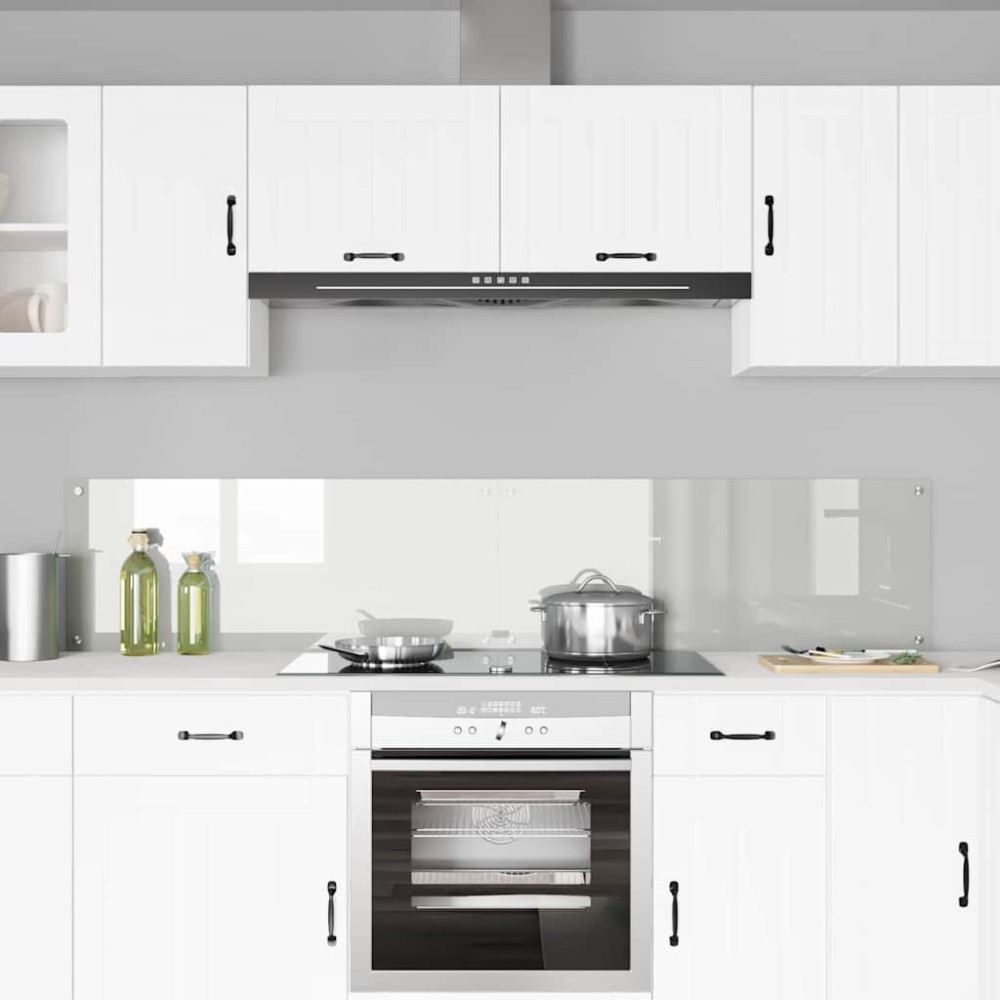 Produktbild för Köksskydd 2 pcs Transparent 100 x 40 cm härdat glas