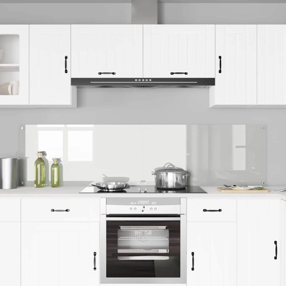 Produktbild för Köksskydd 2 pcs Transparent 100 x 50 cm härdat glas