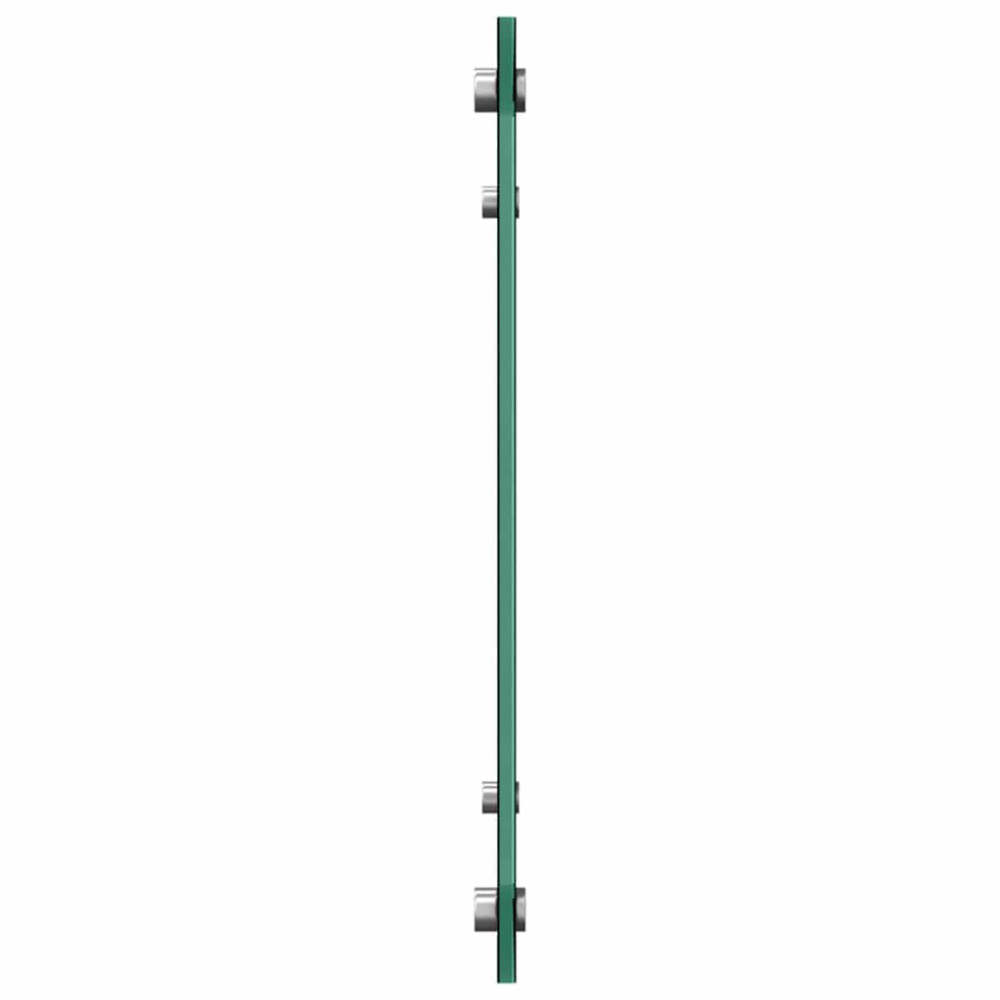 Produktbild för Köksskydd 2 pcs Svart 80 x 40 cm härdat glas