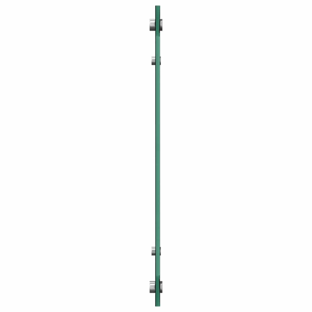 Produktbild för Köksskydd 2 pcs Svart 80 x 50 cm härdat glas