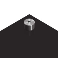 Produktbild för Köksskydd 2 pcs Svart 90 x 50 cm härdat glas