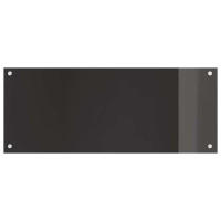 Produktbild för Köksskydd 2 pcs Svart 100 x 40 cm härdat glas
