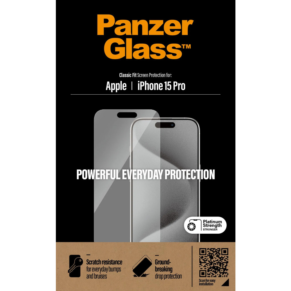 Produktbild för PanzerGlass - skärmskydd för mobiltelefon - klassisk passning