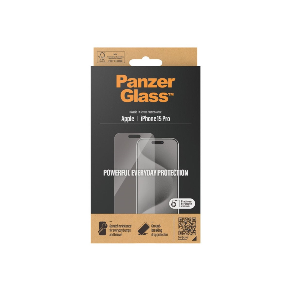 Produktbild för PanzerGlass - skärmskydd för mobiltelefon - klassisk passning