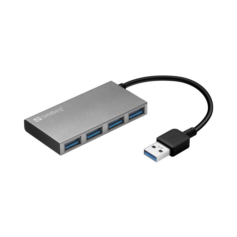 Produktbild för Sandberg USB 3.0 Pocket Hub - hubb - 4 portar
