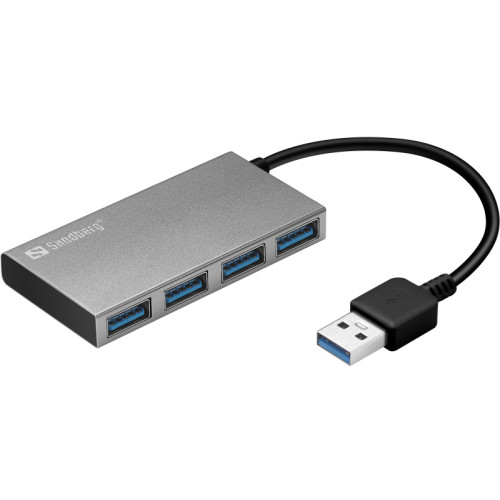 Sandberg Sandberg USB 3.0 Pocket Hub - hubb - 4 portar
