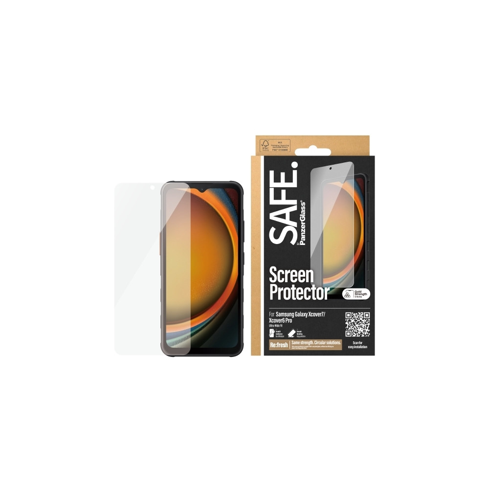 Produktbild för SAFE. by PanzerGlass - skärmskydd för mobiltelefon - ultrabred passning