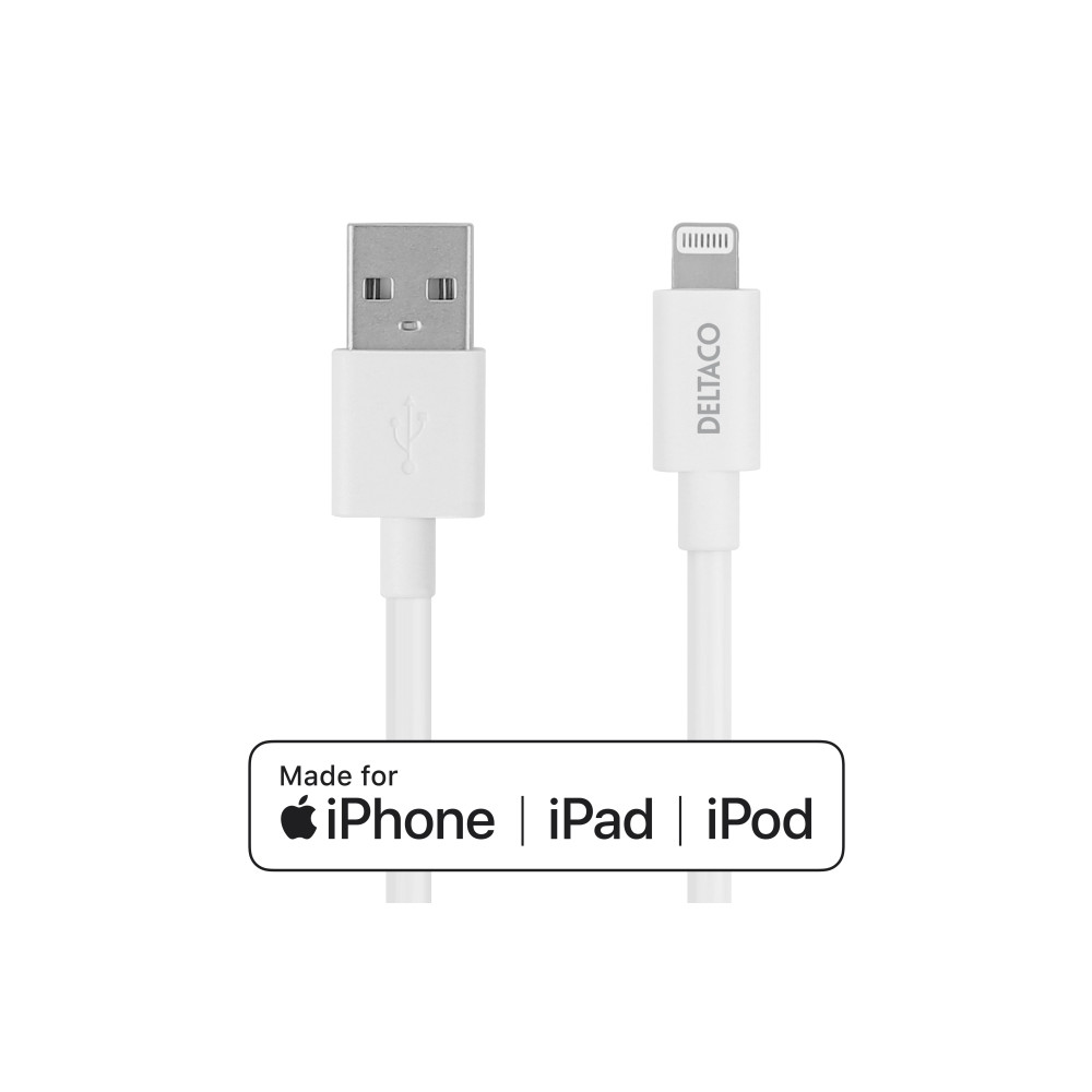 Produktbild för DELTACO Lightning-kabel - 50 cm