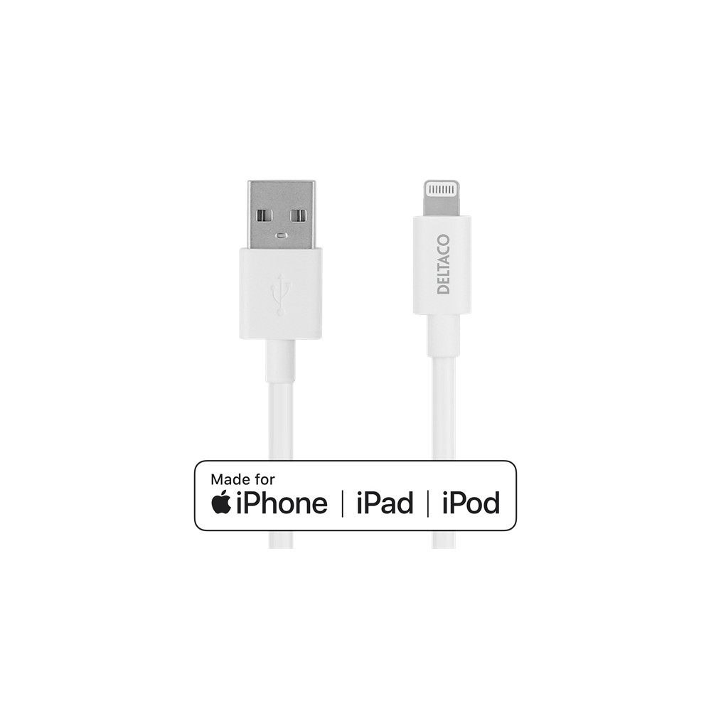 Produktbild för DELTACO Lightning-kabel - 50 cm