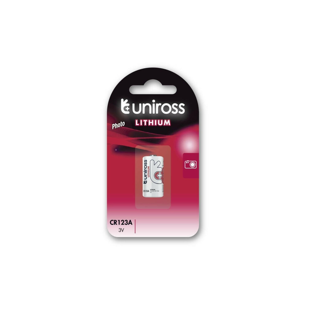 Produktbild för Uniross U1CR123A, Engångsbatteri, CR123A, Litium, 3 V, 1 sty...
