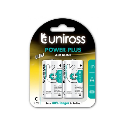 Uniross Batteries Uniross Power Plus C / LR14 standardbatterier 7000 mAh, 2 st
