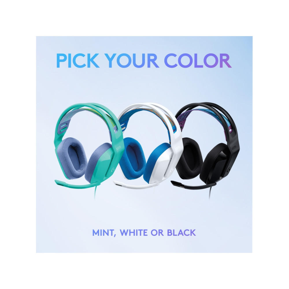 Produktbild för Logitech G G335 Wired Gaming Headset - headset - 3,5 mm kontakt