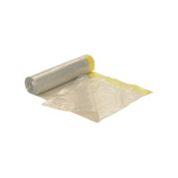Produktbild för Avfallssäckar, spetssäck 100 L, 72 x 104 cm, 55 my, genomski...