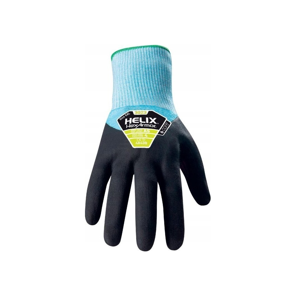 Produktbild för HexArmor Helix® 3023 6068308 skärskyddshandskar storlek 8 EN...
