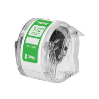 Produktbild för Brother CZ-1002 - löpande etiketter - 1 rulle (rullar) - Rulle (1,2 cm x 5 m)