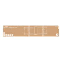 Produktbild för DELTACO Office ARM-0204 - Heavy Duty konsol - fällbart - för LCD-TV/välvd LCD-TV - mattsvart