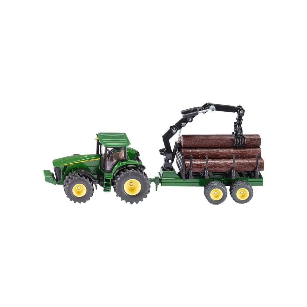 Produktbild för Siku Farmer - Traktor med skogstrailer
