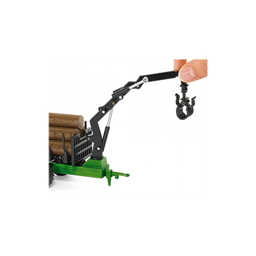 Produktbild för Siku Farmer - Traktor med skogstrailer