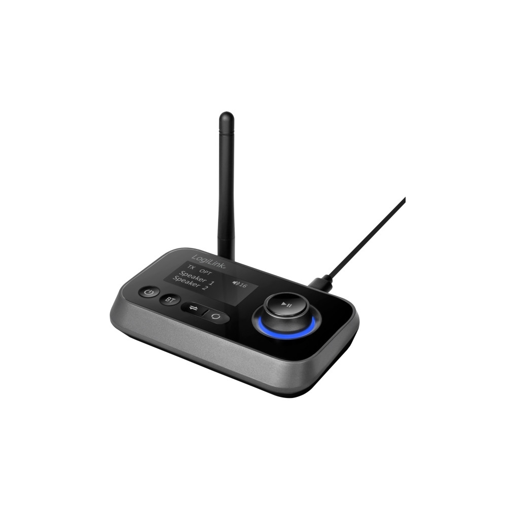Produktbild för LogiLink - trådlös Bluetooth-ljudmottagare/-sändare för TV, trådlösa hörlurar