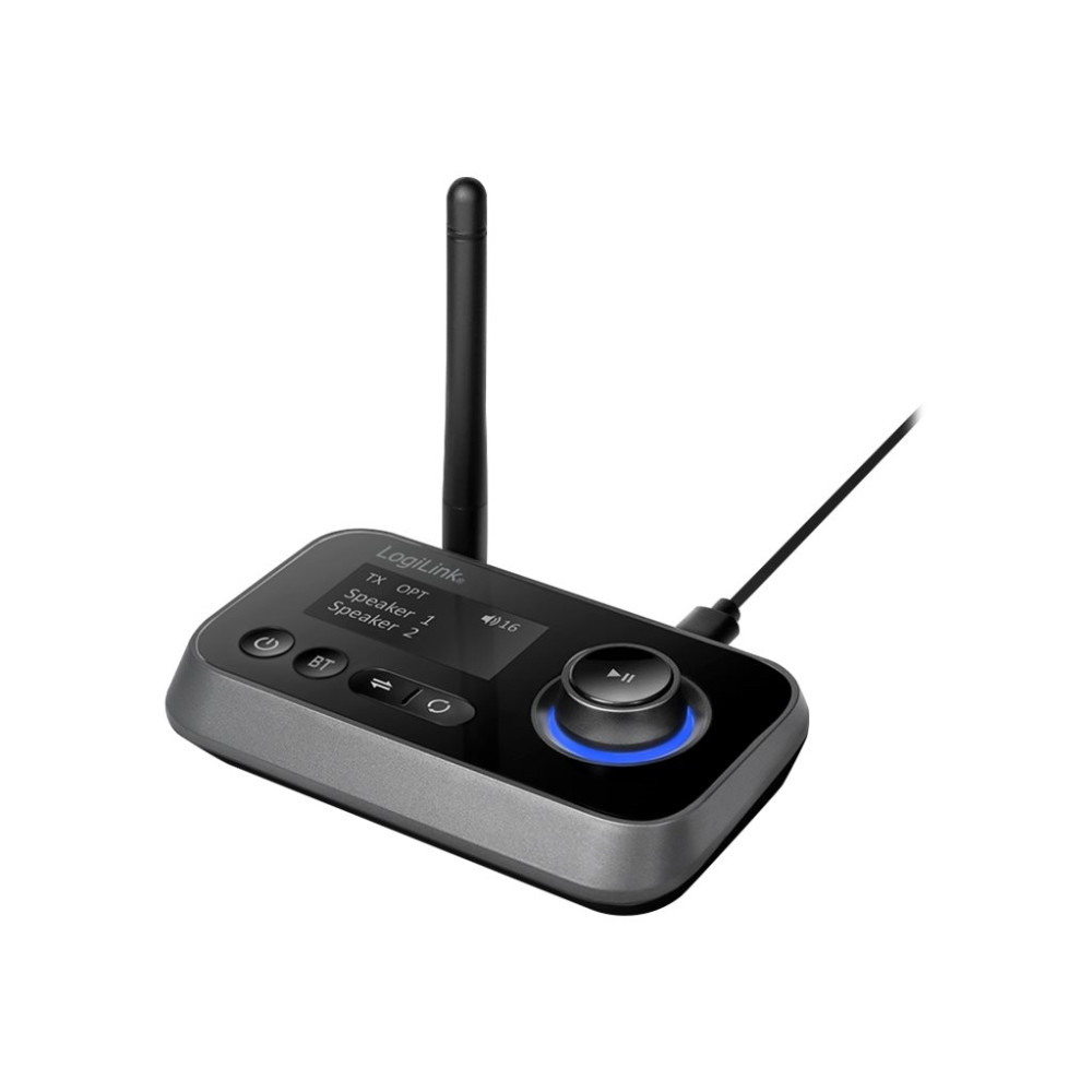 Produktbild för LogiLink - trådlös Bluetooth-ljudmottagare/-sändare för TV, trådlösa hörlurar