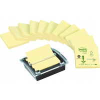 Produktbild för Post-it Z-notes Millenium dispenser + 12 återvunna block, 76...