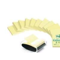 Produktbild för Post-it Z-notes Millenium dispenser + 12 återvunna block, 76...
