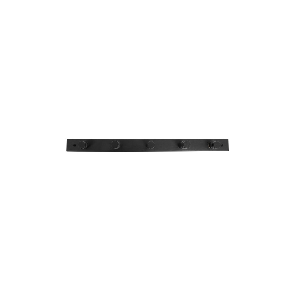 Produktbild för Home&gtit® klädhängare med 5 klädkrokar 50×4×7 cm furu svart