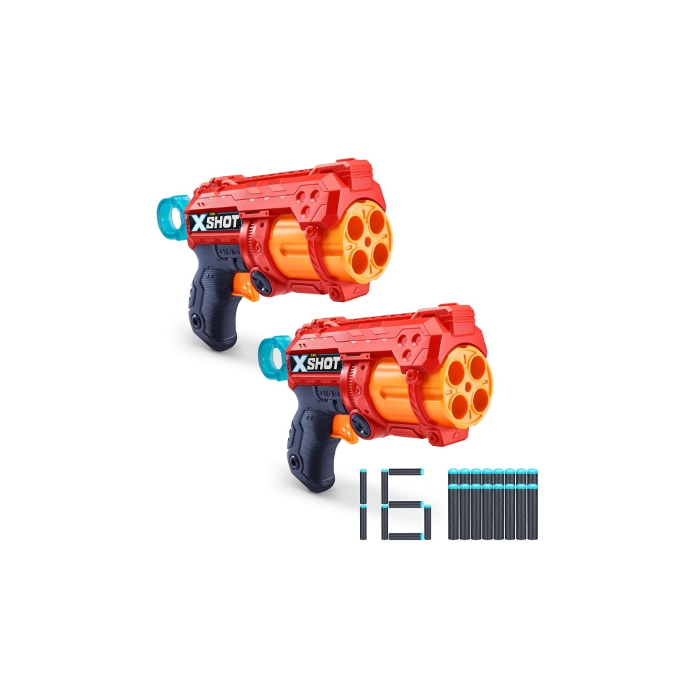 Produktbild för X-Shot Excel Double Fury 4 Combo Foam Blaster Pack (16 Darts...
