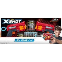 Produktbild för X-Shot Excel Double Fury 4 Combo Foam Blaster Pack (16 Darts...