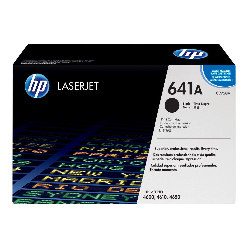 Produktbild för HP 641A - svart - original - LaserJet - tonerkassett (C9720A)