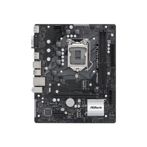 ASRock H410M-H/M.2 SE - moderkort - micro ATX - LGA1200-uttag - H370 - Moderkort