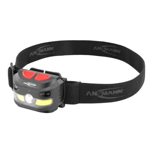 ANSMANN-ENERGY ANSMANN HD250RS - huvudficklampa - LED x 2 - totalt: 9 W - svart