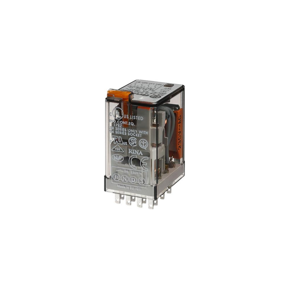Produktbild för Finder 55.32, 250 V, 10 A, CE, ANCE, CSA, VDE, 20,7 x 27,7 x...