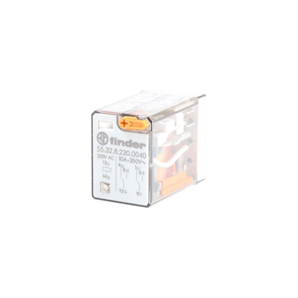 Produktbild för Finder 55.32, 250 V, 10 A, CE, ANCE, CSA, VDE, 20,7 x 27,7 x...