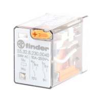 Produktbild för Finder 55.32, 250 V, 10 A, CE, ANCE, CSA, VDE, 20,7 x 27,7 x...