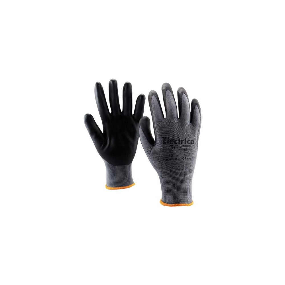 Produktbild för Flex handske stl. 08 fingerskyddad stickad handske i polyest...