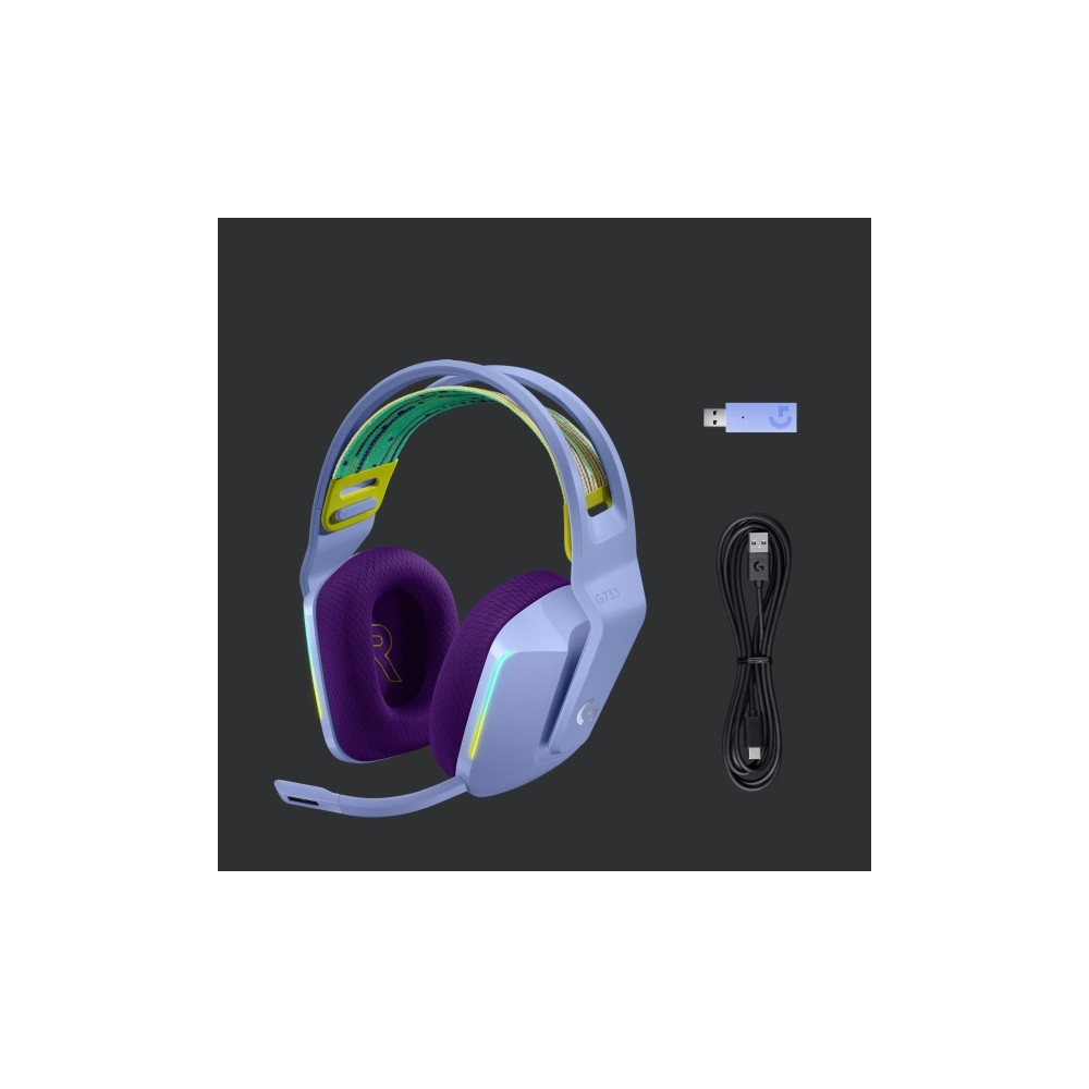 Produktbild för Logitech G G733 LIGHTSPEED Wireless RGB Gaming Headset - headset