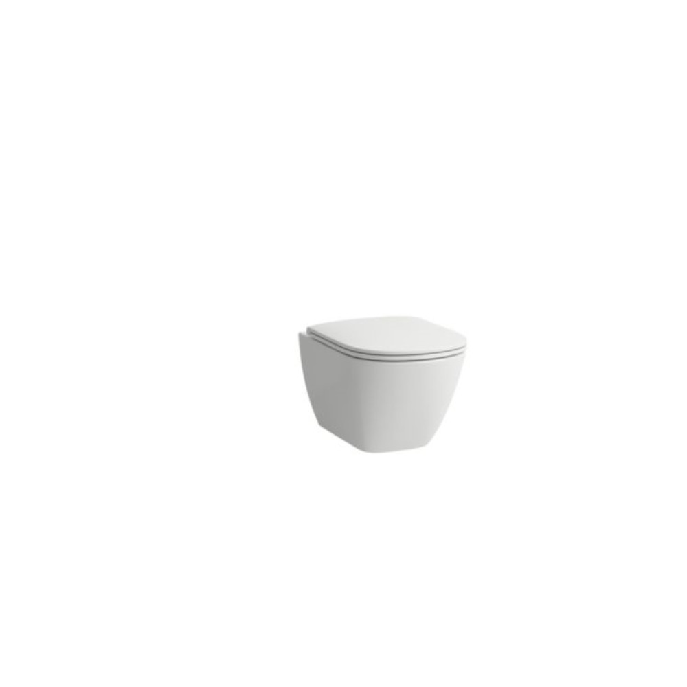Produktbild för Laufen Lua kompakt väggskål med Rimless, dold montering, bul...