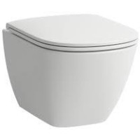 Produktbild för Laufen Lua kompakt väggskål med Rimless, dold montering, bul...