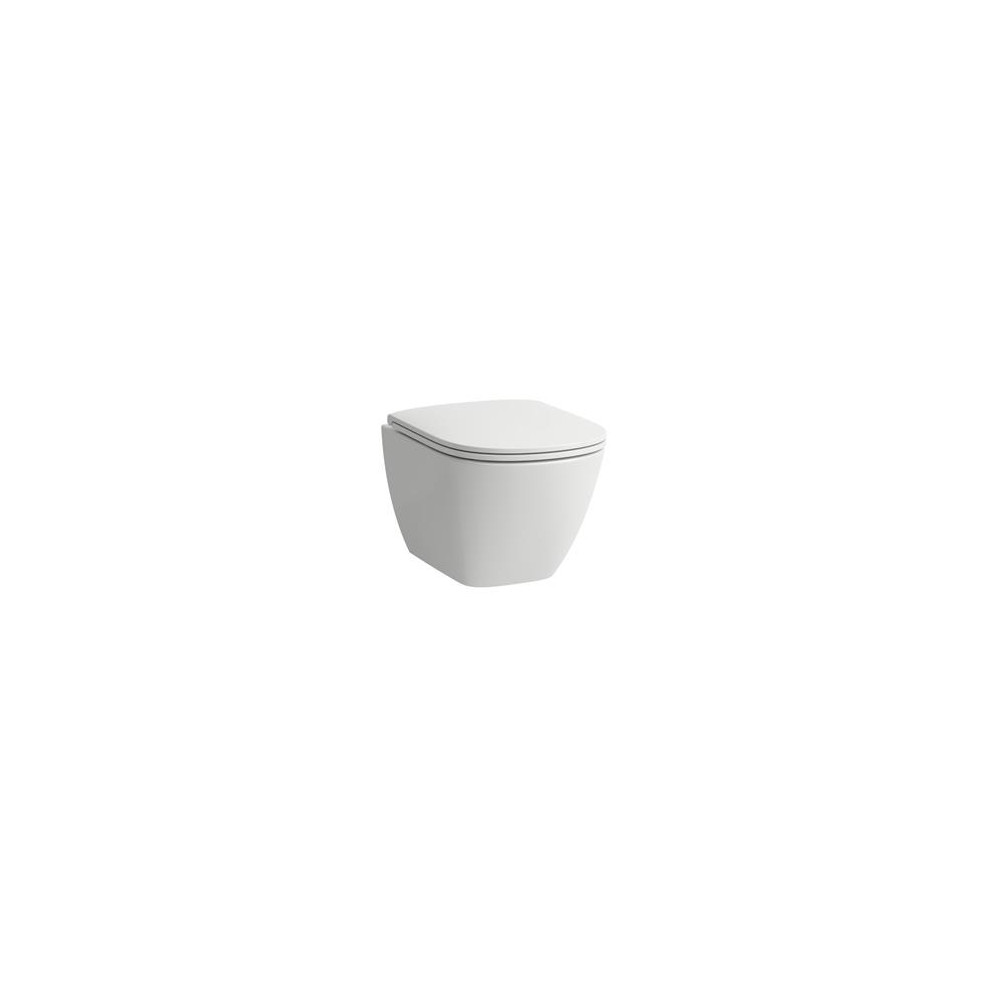 Produktbild för Laufen Lua kompakt väggskål med Rimless, dold montering, bul...