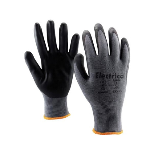 Solar Plus Flex handske str. 10 finger-/handflatsdoppad stickhandske i...