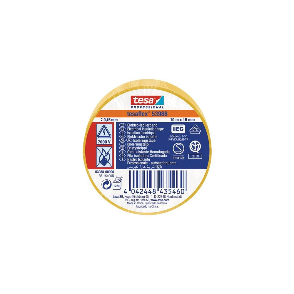 Produktbild för PVC-isoleringstejp gul