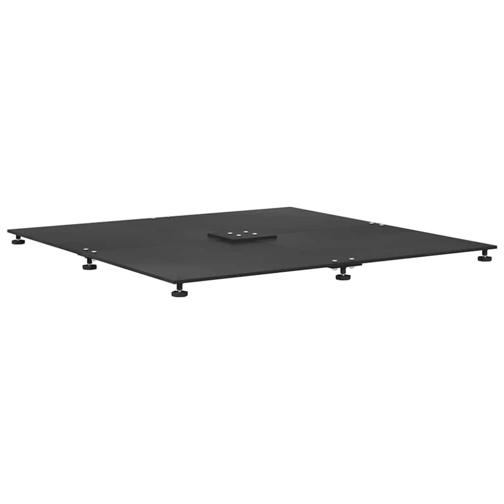 Produktbild för Parasollfot Svart 100 x 100 x 4 cm Stål