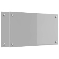 Produktbild för Köksskydd 2 pcs Ljusgrå 70 x 40 cm härdat glas