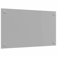 Produktbild för Köksskydd 2 pcs Ljusgrå 70 x 40 cm härdat glas