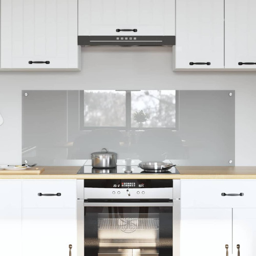 vidaXL Köksskydd 2 pcs Ljusgrå 70 x 50 cm härdat glas