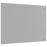 Produktbild för Köksskydd 2 pcs Ljusgrå 70 x 50 cm härdat glas