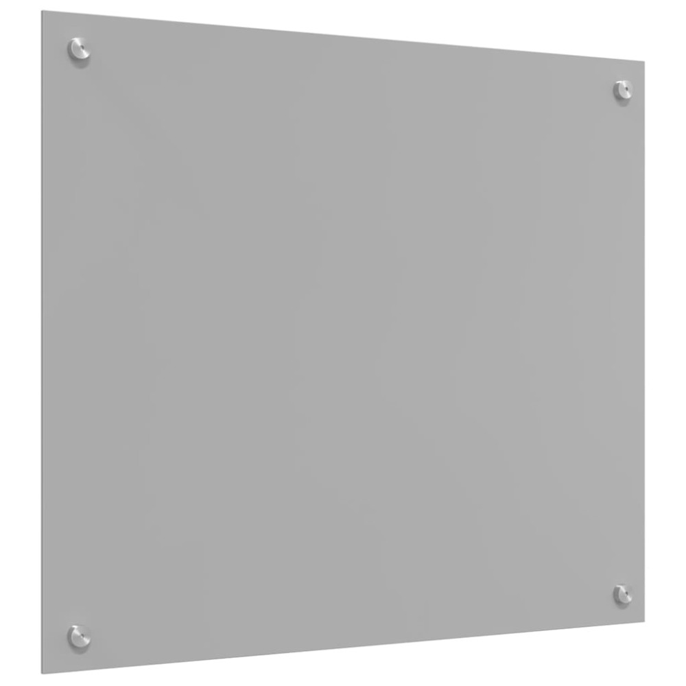 Produktbild för Köksskydd 2 pcs Ljusgrå 70 x 60 cm härdat glas